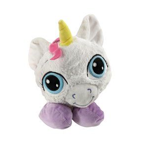 Jay@Play Rainbow Fluffies 12" Unicorn Colorful Plush 2 in 1 Stuffed Animal 4MTHS